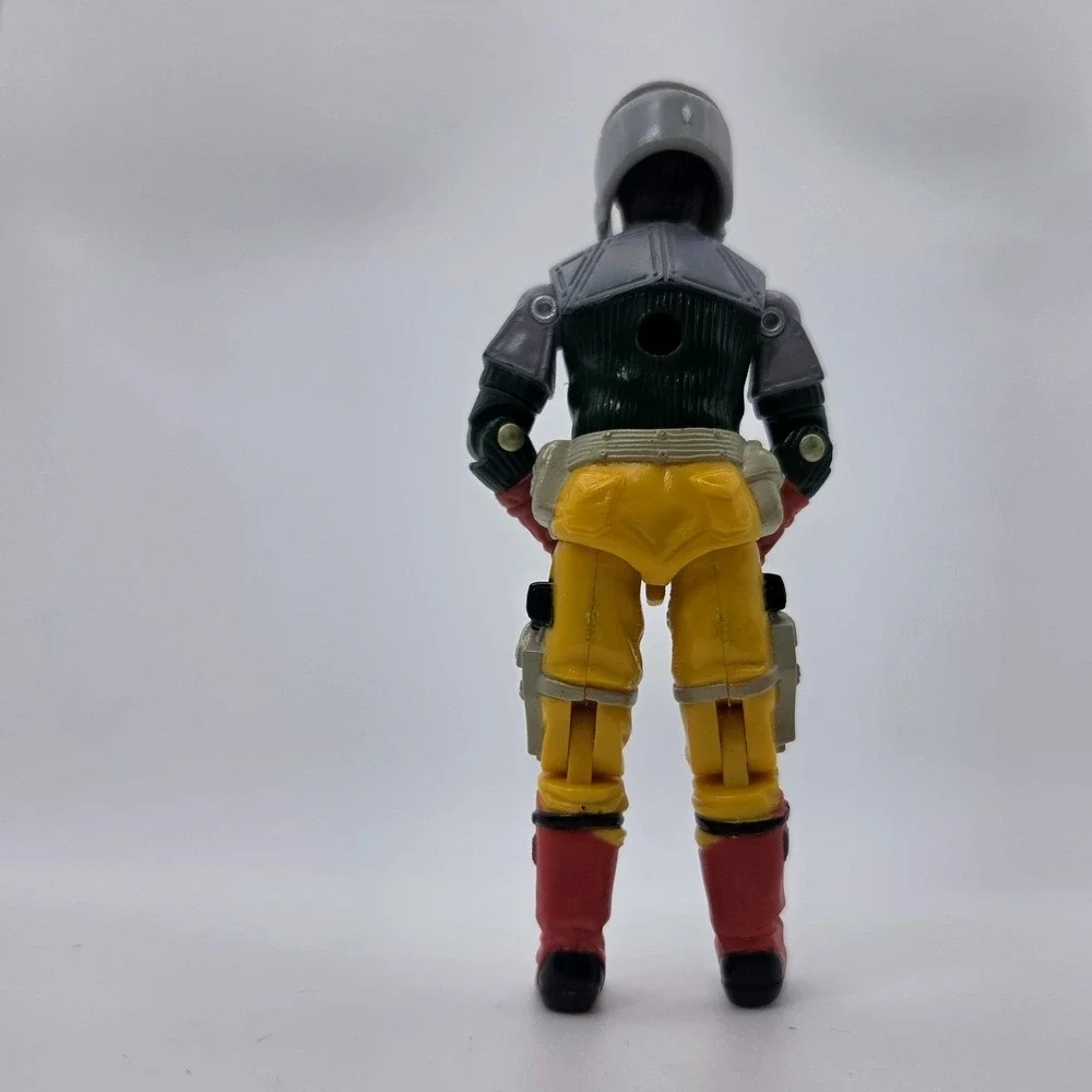 Hasbro G.I. Joe Action Figure 3.75in Yellow Fair Cond Backstop 1987 Vintage Toy